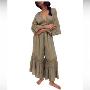 FREE PEOPLE Green Jumpsuit